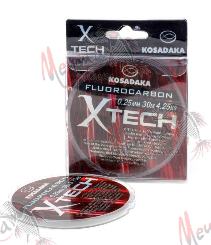 ФЛЮОРОКАРБОН "KOSADAKA" X-TECH 30 м #0.17