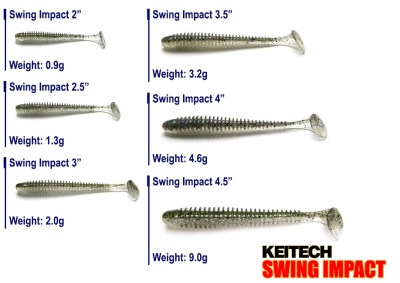 Виброхвост Keitech Swing Impact 3" EA#08